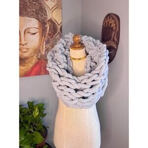 Handmade Chenille Infinity Statement Scarf